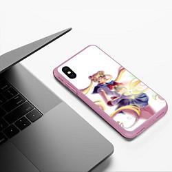 Чехол iPhone XS Max матовый Сейлор Мун Sailor Moon, цвет: 3D-розовый — фото 2