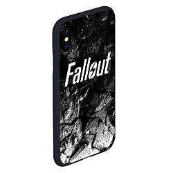 Чехол iPhone XS Max матовый Fallout black graphite, цвет: 3D-черный — фото 2