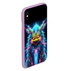 Чехол iPhone XS Max матовый Terrible Pikachu - nightmare, цвет: 3D-сиреневый — фото 2