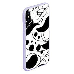 Чехол iPhone XS Max матовый Fashion abstraction - ai art fantasy, цвет: 3D-светло-сиреневый — фото 2