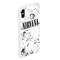 Чехол iPhone XS Max матовый Nirvana dirty ice, цвет: 3D-белый — фото 2