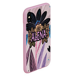 Чехол iPhone XS Max матовый Alena roses, цвет: 3D-розовый — фото 2