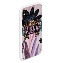 Чехол iPhone XS Max матовый Alena roses, цвет: 3D-белый — фото 2