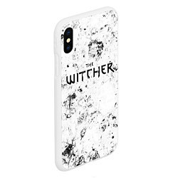 Чехол iPhone XS Max матовый The Witcher dirty ice, цвет: 3D-белый — фото 2