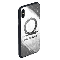 Чехол iPhone XS Max матовый God of War - white gradient, цвет: 3D-черный — фото 2