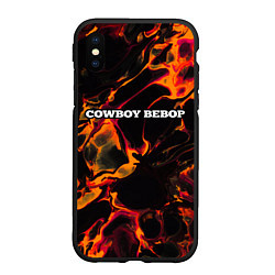 Чехол iPhone XS Max матовый Cowboy Bebop red lava