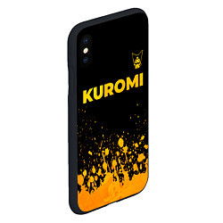 Чехол iPhone XS Max матовый Kuromi - gold gradient посередине, цвет: 3D-черный — фото 2