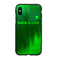 Чехол iPhone XS Max матовый Date A Live - green gradient посередине