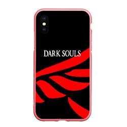 Чехол iPhone XS Max матовый Dark souls game wings, цвет: 3D-баблгам