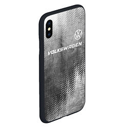 Чехол iPhone XS Max матовый Volkswagen - grey gradient посередине, цвет: 3D-черный — фото 2