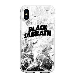 Чехол iPhone XS Max матовый Black Sabbath white graphite, цвет: 3D-белый