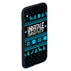 Чехол iPhone XS Max матовый Undertale rpg winter, цвет: 3D-черный — фото 2