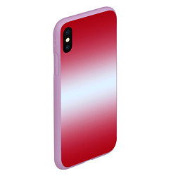 Чехол iPhone XS Max матовый Gradient color, цвет: 3D-сиреневый — фото 2