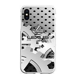 Чехол iPhone XS Max матовый Lexus carbon steel