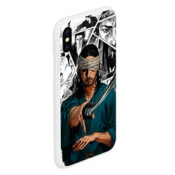 Чехол iPhone XS Max матовый Musashi Miyamoto, цвет: 3D-белый — фото 2