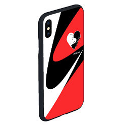 Чехол iPhone XS Max матовый Meet my heart, цвет: 3D-черный — фото 2