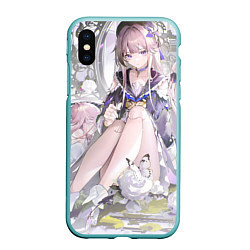 Чехол iPhone XS Max матовый Honkai Star Rail Herta dolls, цвет: 3D-мятный