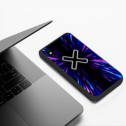 Чехол iPhone XS Max матовый A Silent Voice neon energy, цвет: 3D-черный — фото 2