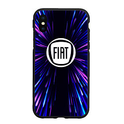 Чехол iPhone XS Max матовый Fiat neon energy, цвет: 3D-черный