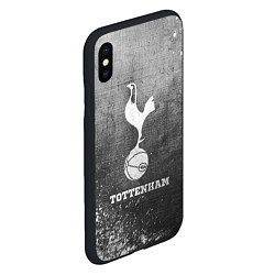 Чехол iPhone XS Max матовый Tottenham - grey gradient, цвет: 3D-черный — фото 2