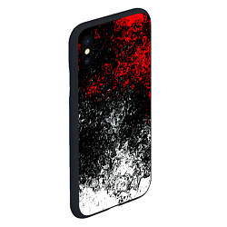 Чехол iPhone XS Max матовый Краски брызги, цвет: 3D-черный — фото 2