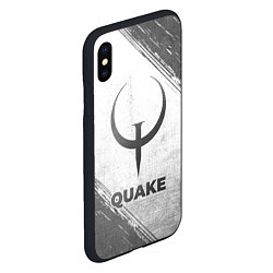 Чехол iPhone XS Max матовый Quake - white gradient, цвет: 3D-черный — фото 2