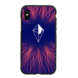 Чехол iPhone XS Max матовый No Mans Sky red energy, цвет: 3D-черный