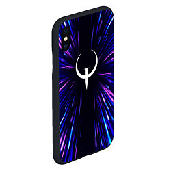 Чехол iPhone XS Max матовый Quake neon energy, цвет: 3D-черный — фото 2