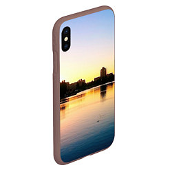 Чехол iPhone XS Max матовый Шкиперская гавань в Санкт-Петербурге, цвет: 3D-коричневый — фото 2