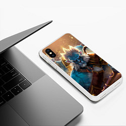 Чехол iPhone XS Max матовый Phantom Lancer, цвет: 3D-белый — фото 2