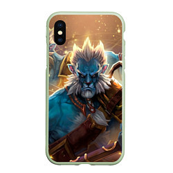 Чехол iPhone XS Max матовый Phantom Lancer, цвет: 3D-салатовый