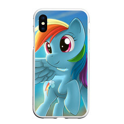 Чехол iPhone XS Max матовый My littlle pony, цвет: 3D-белый