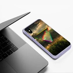 Чехол iPhone XS Max матовый 30 seconds to mars, цвет: 3D-светло-сиреневый — фото 2