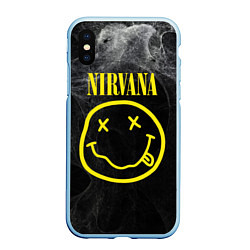 Чехол iPhone XS Max матовый Nirvana Smoke, цвет: 3D-голубой