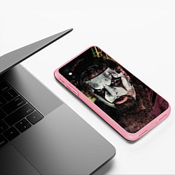 Чехол iPhone XS Max матовый Slipknot Face, цвет: 3D-баблгам — фото 2