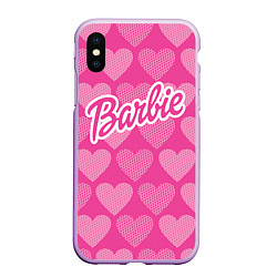 Чехол iPhone XS Max матовый Barbie, цвет: 3D-сиреневый