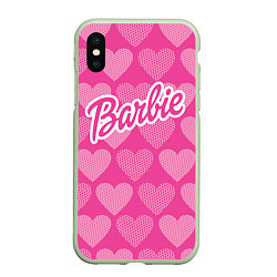 Чехол iPhone XS Max матовый Barbie, цвет: 3D-салатовый