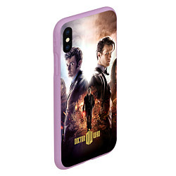 Чехол iPhone XS Max матовый Doctor Who: Heritage, цвет: 3D-сиреневый — фото 2