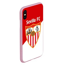 Чехол iPhone XS Max матовый Sevilla FC, цвет: 3D-розовый — фото 2