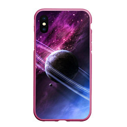 Чехол iPhone XS Max матовый Космос