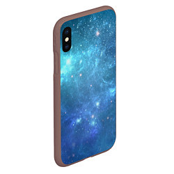 Чехол iPhone XS Max матовый Космос, цвет: 3D-коричневый — фото 2