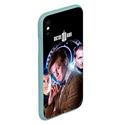 Чехол iPhone XS Max матовый Одиннадцатый Доктор, цвет: 3D-мятный — фото 2