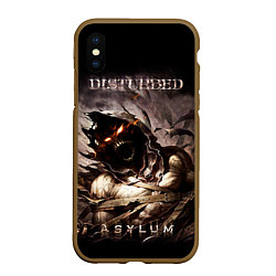 Чехол iPhone XS Max матовый Disturbed, цвет: 3D-коричневый