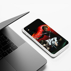 Чехол iPhone XS Max матовый Тетрадь смерти, цвет: 3D-белый — фото 2