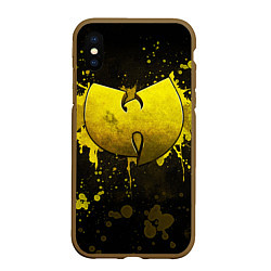 Чехол iPhone XS Max матовый Wu-Tang Clan: Yellow, цвет: 3D-коричневый
