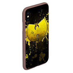 Чехол iPhone XS Max матовый Wu-Tang Clan: Yellow, цвет: 3D-коричневый — фото 2