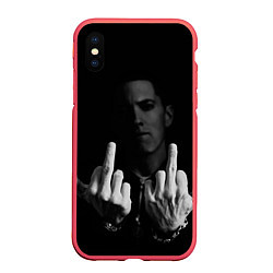 Чехол iPhone XS Max матовый Eminem Fuck