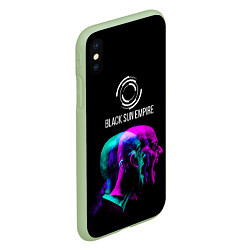 Чехол iPhone XS Max матовый Black Sun Empire Rage, цвет: 3D-салатовый — фото 2