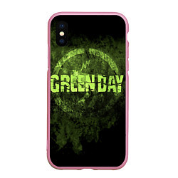Чехол iPhone XS Max матовый Green Day: Acid Voltage, цвет: 3D-розовый