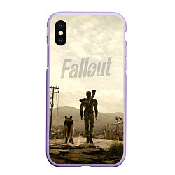 Чехол iPhone XS Max матовый Fallout City